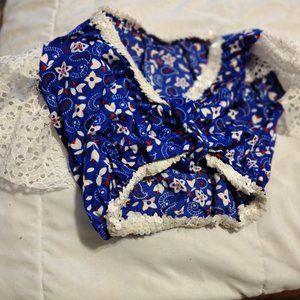 Vintage 90's 3 Piece  Navy Blue Dance Costume Size Large